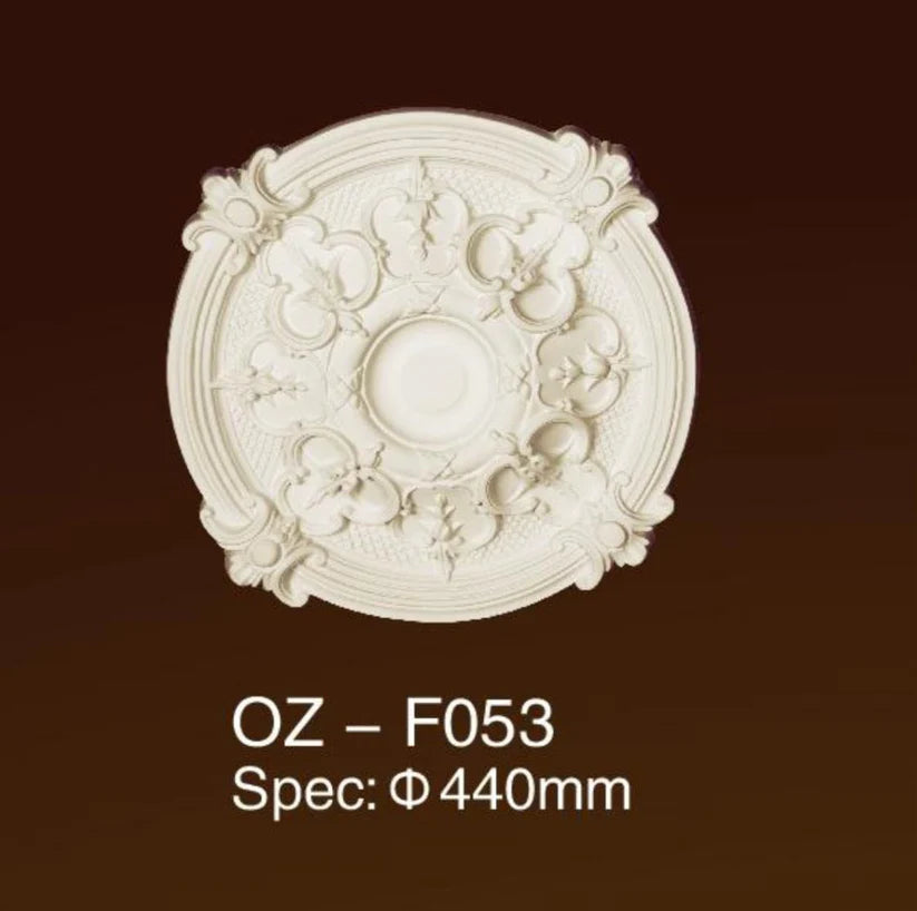 Poliuretán mennyezeti medálok F053