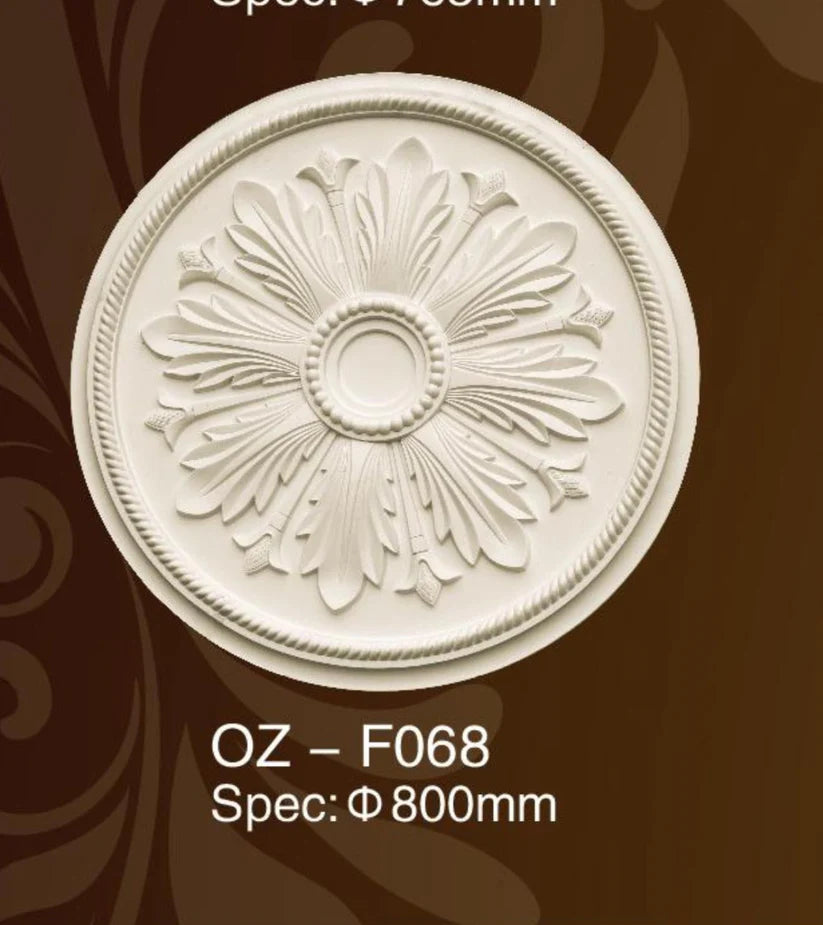 Poliuretán mennyezeti medálok F068