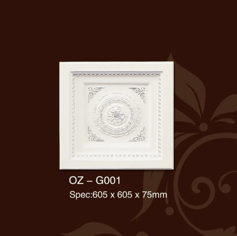 Poliuretán mennyezeti medálok G001