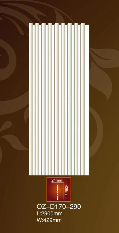 Dekoratív poliuretán bordázat D170-290 290x43