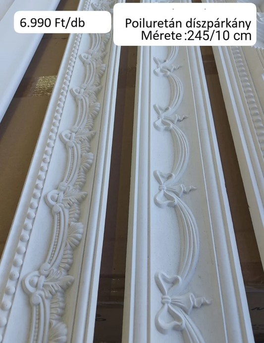 Poliuretán mennyezeti díszpárkány 245x10 cm