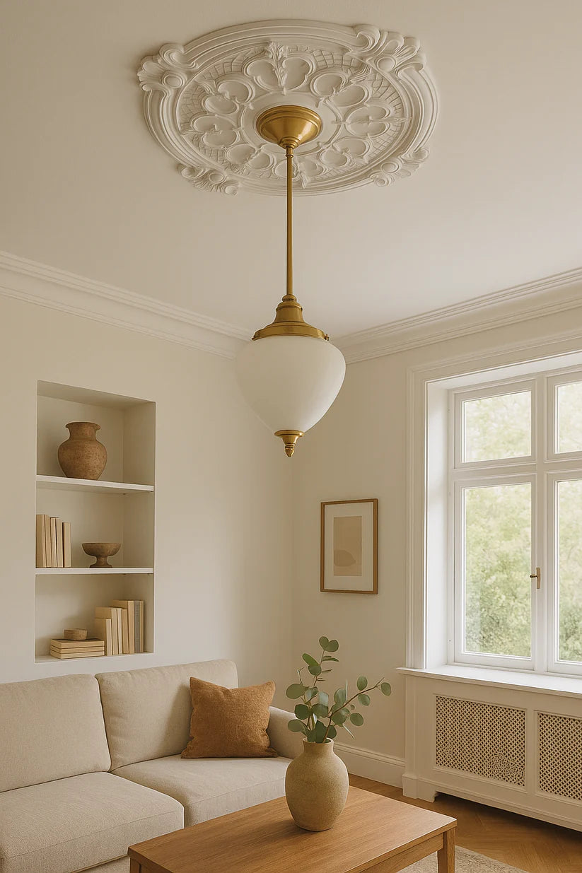 Poliuretán mennyezeti medálok F053