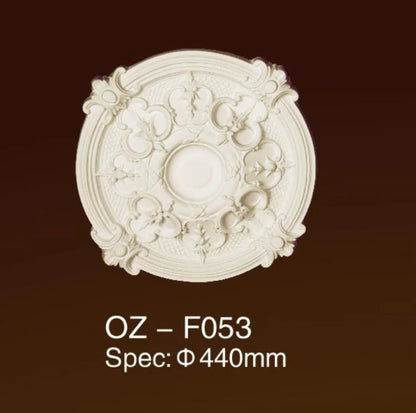 Poliuretán mennyezeti medálok F053