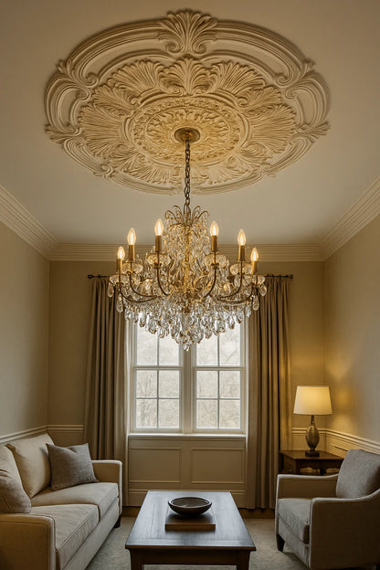 Poliuretán mennyezeti medálok F105