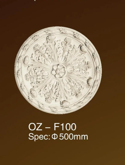 Poliuretán mennyezeti medálok F100