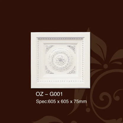 Poliuretán mennyezeti medálok G001