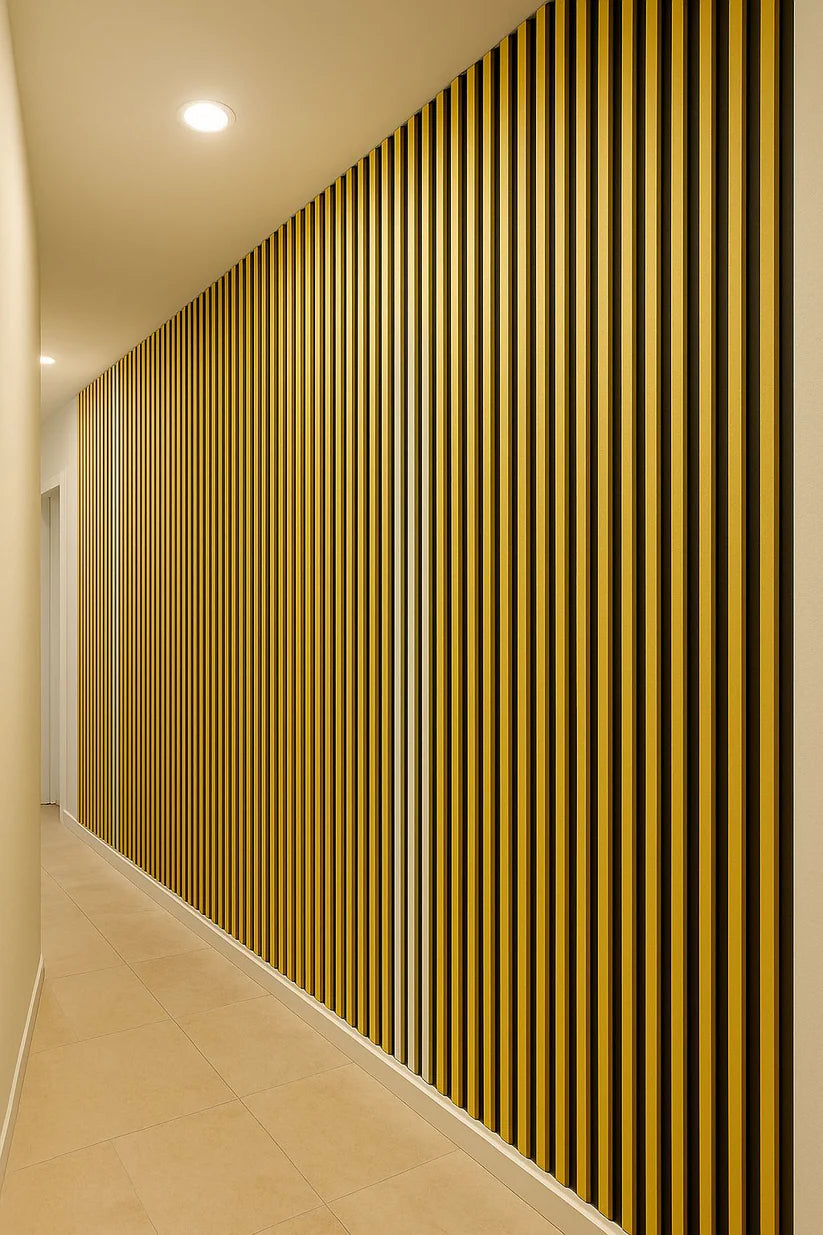 Akusztikus / hangelnyelő fali panel, dekoratív MDF bordázat