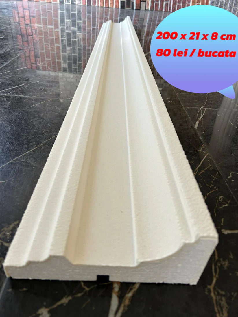 Dekoratív karnistakaró polisztirol díszléc